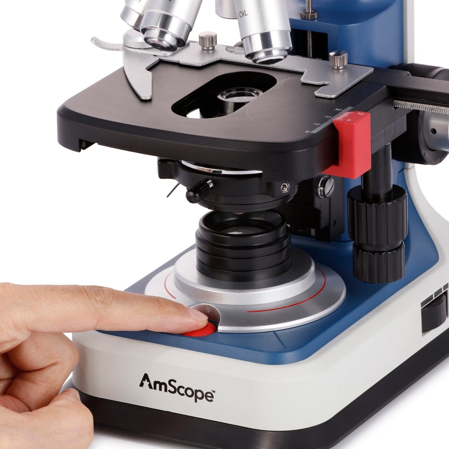 Microscope Compound 40X - Microscopio Compuesto Binocular para Estudiantes AmScope