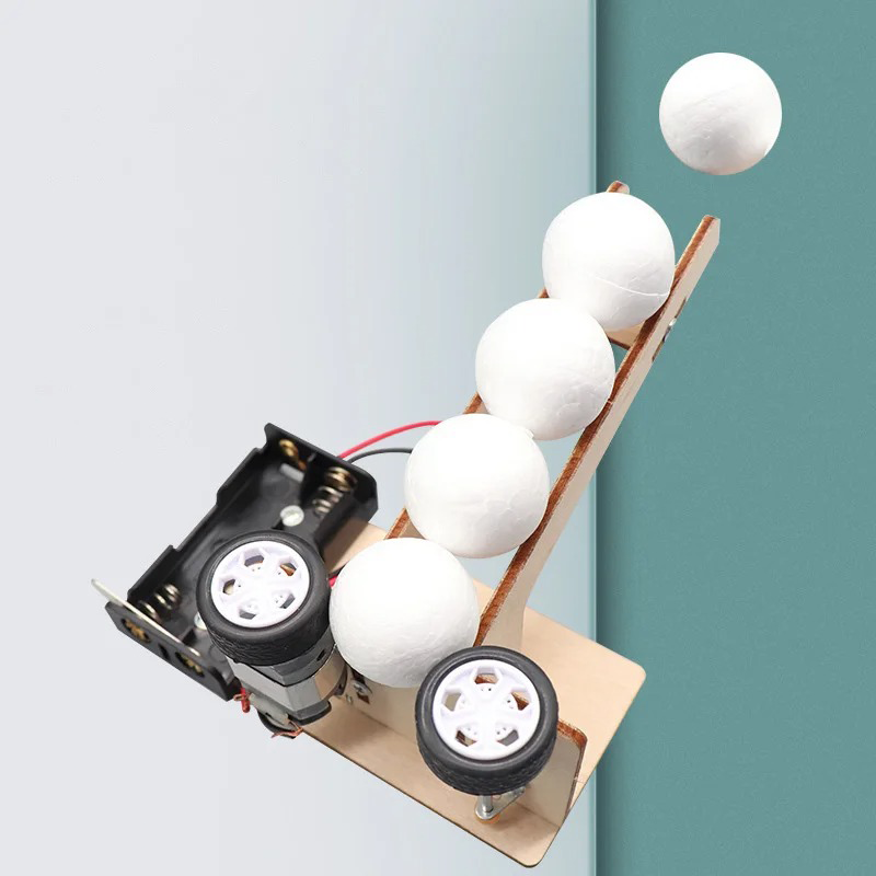 Science Project Diy - Kits de máquina lanzapelotas eléctrica, juguetes