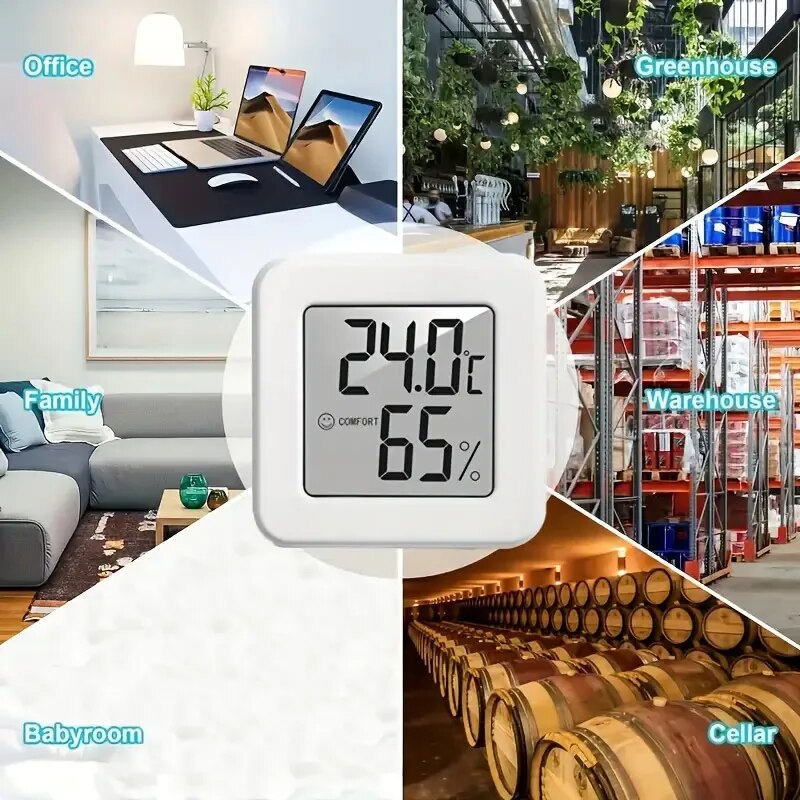 Weather Station Indoor - Higrómetro Digital, Termómetro Interior, Medidor de