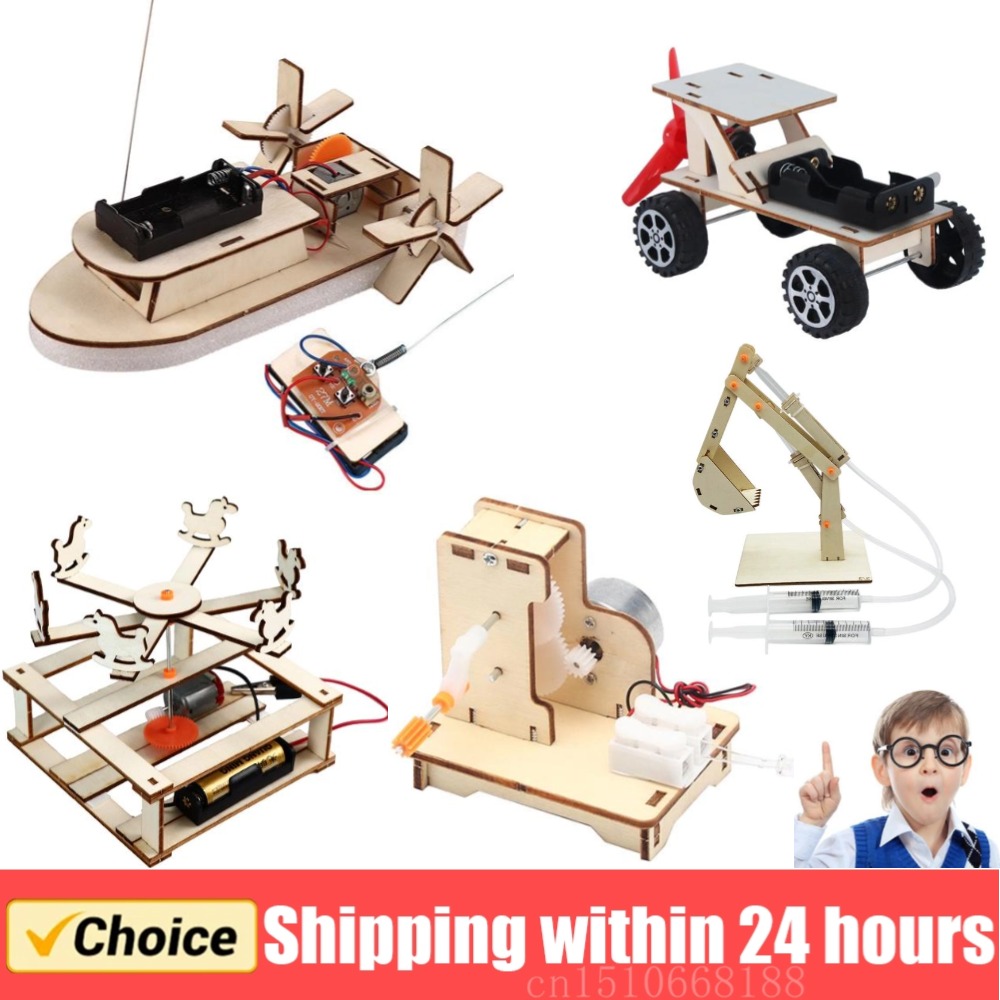 Science Project Diy - Modelo de barco de madera para
