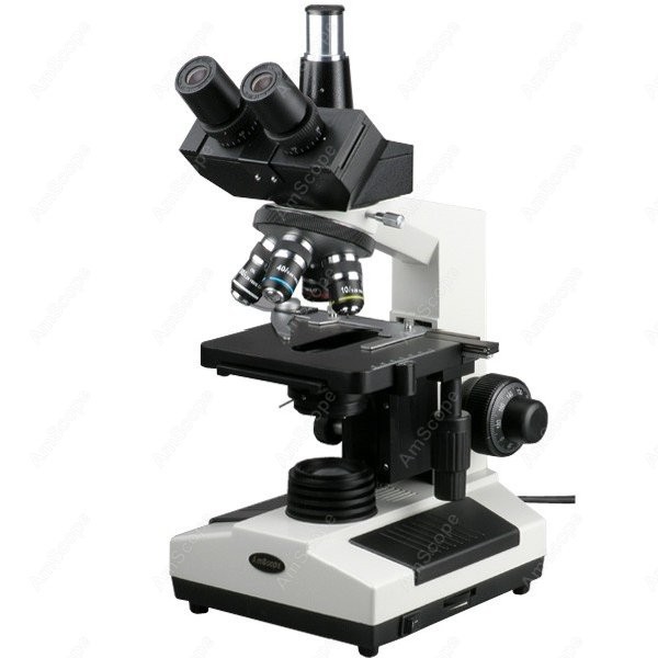 Microscope Compound 40X - Microscopio Compuesto Trinocular Biológico AmScope Serie