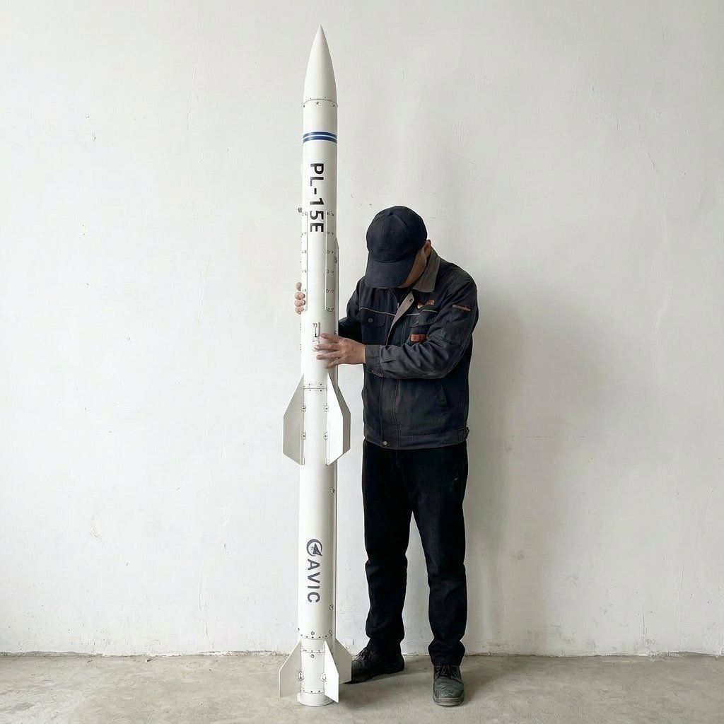 Science Exhibition Models - Modelo de misil antiaéreo chino PL-15E