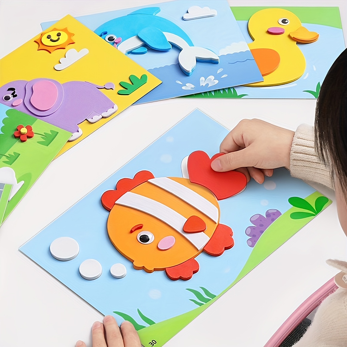Science Project Diy - Pegatinas 3D para Niños, Desechables, Calcomanías
