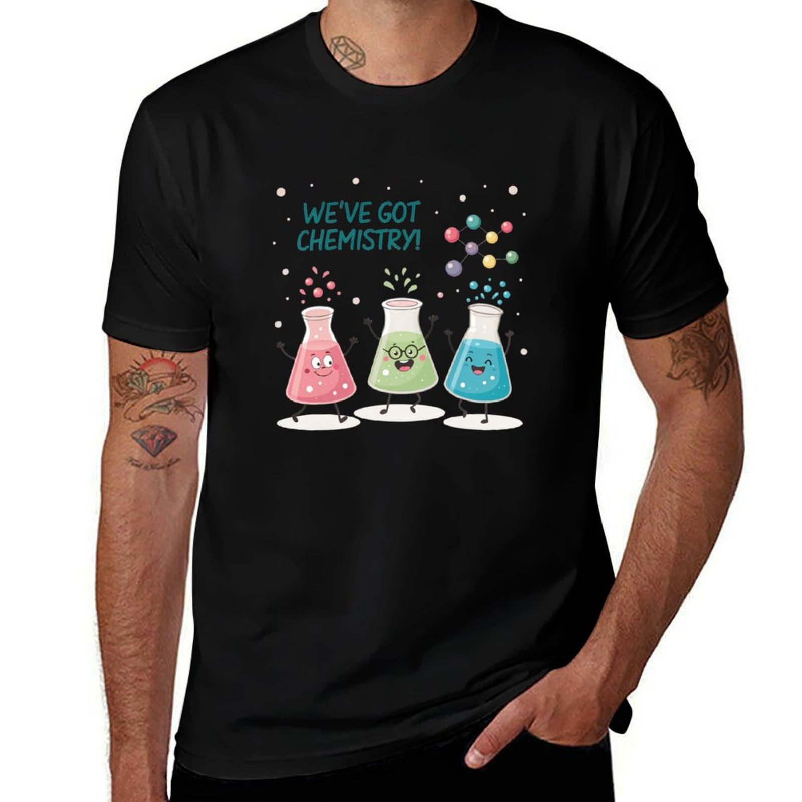 Science Buddies - Camiseta Science Beaker Buddies, camiseta ligera