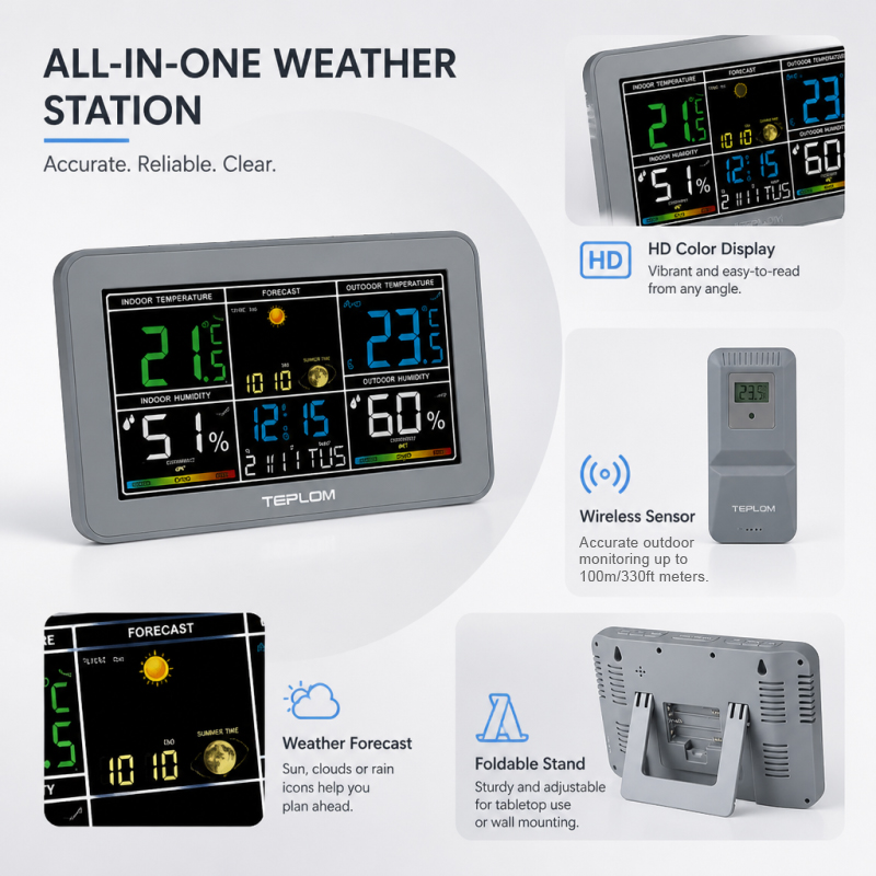 Estación Meteorológica Digital - Weather Station Indoor reseña y precio