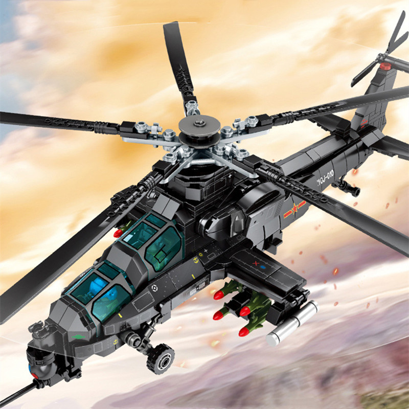 SEMBO 732 Uds helicóptero mili - Solar System Orrery reseña y precio