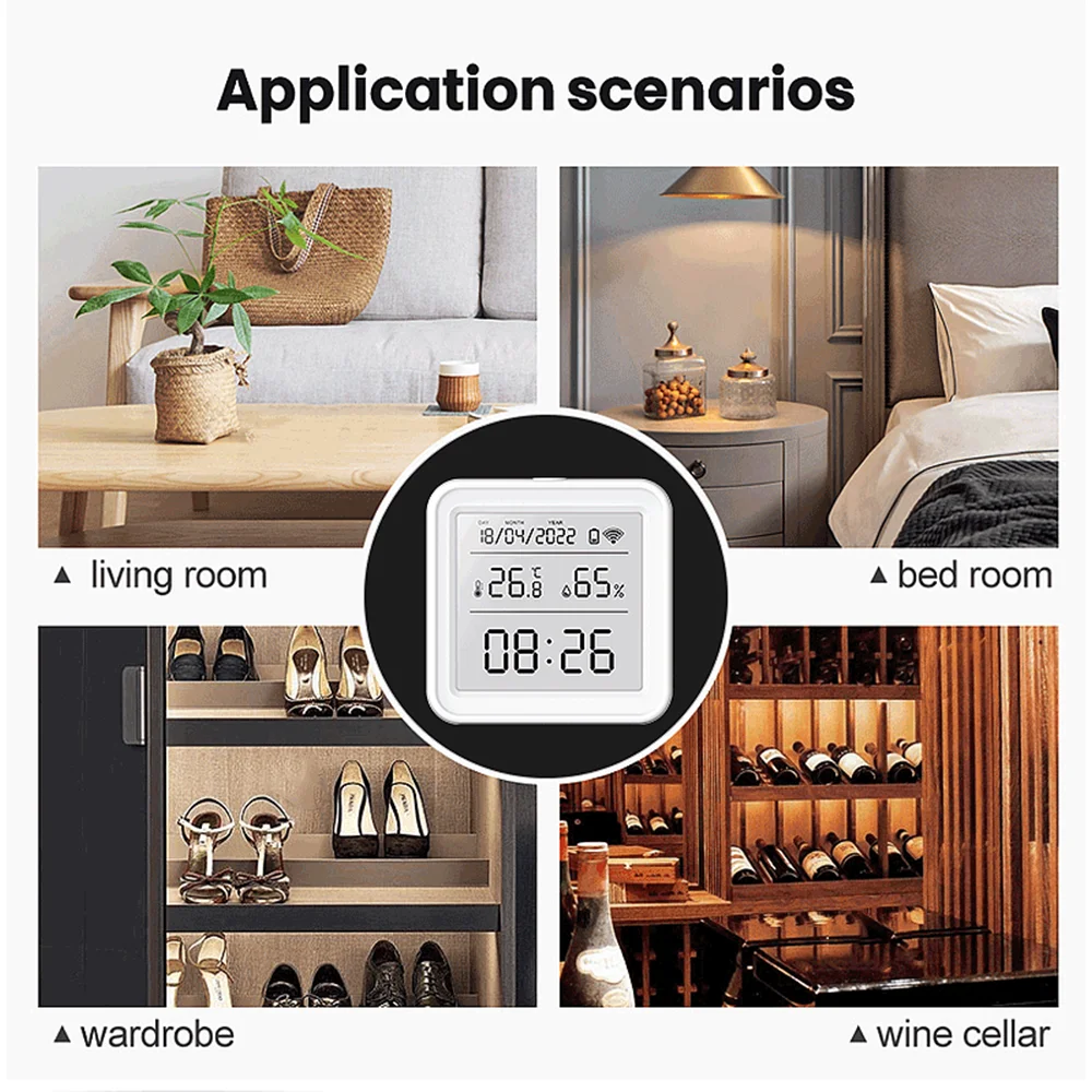 Tuya Zigbee WiFi Sensor de tem - Weather Station Indoor reseña y precio