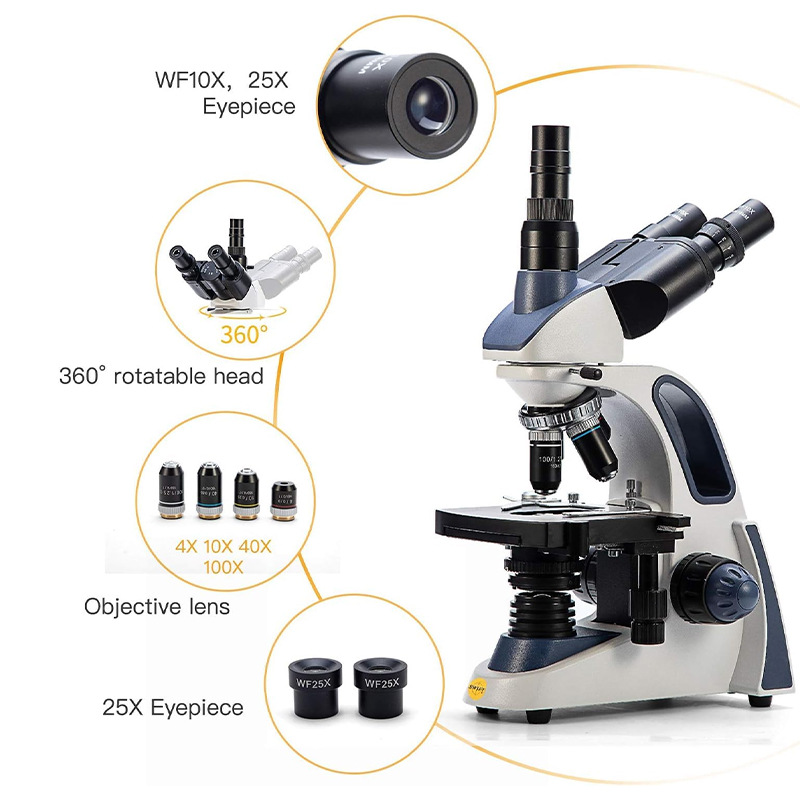 Microscopio Trinocular Compues - Microscope Compound 40X reseña y precio
