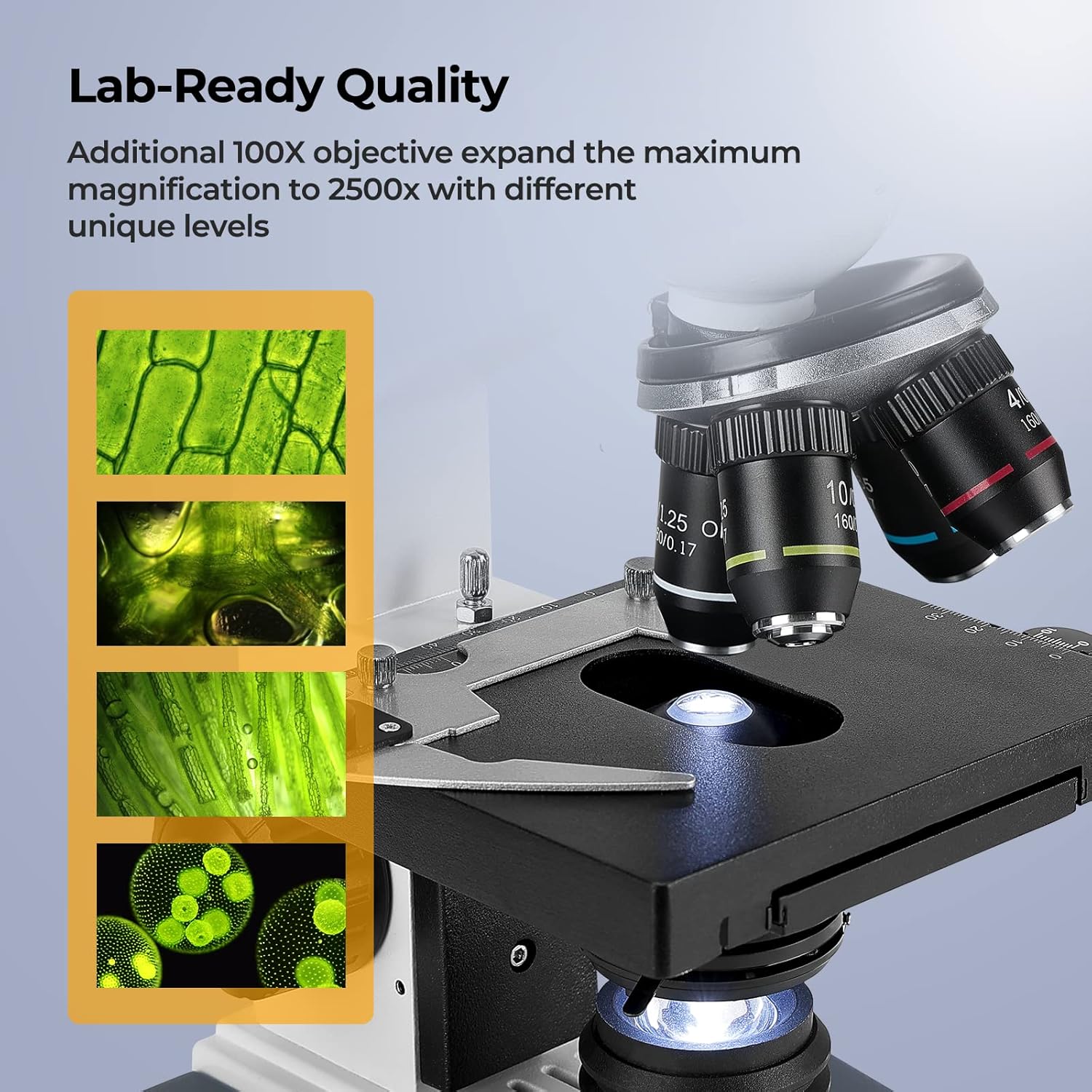 Microscopio Compuesto Trinocul - Microscope Compound 40X reseña y precio